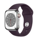  Apple Watch Series 8 Silver Stainless Steel Case with Sport Band 