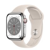  Apple Watch Series 8 Silver Stainless Steel Case with Sport Band 