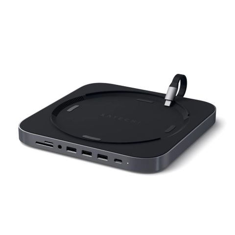  Đế kiêm Hub chuyển đổi Satechi Type-C Aluminum Stand 7in1 cho Mac Mini 