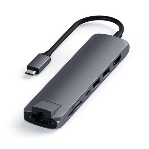  Adapter chuyển đổi Satechi USB-C Slim Multi-Port 7in1 4K Ethernet 