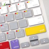 Phủ Phím JCPAL Verskin U.S Learn Macbook Pro 13