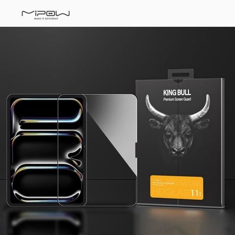  Miếng dán cường lực Mipow Kingbull HD Premium cho iPad Pro 2024 M4 