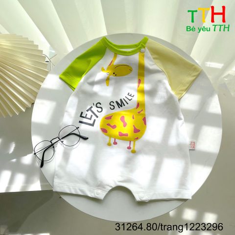  BODY BÉ TRAI PHỐI TAY 3M-12M 