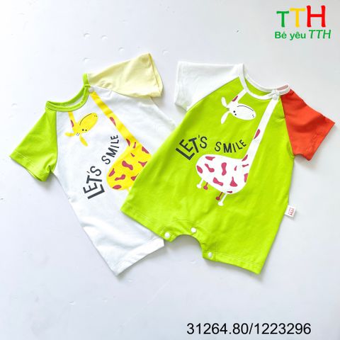  BODY BÉ TRAI PHỐI TAY 3M-12M 