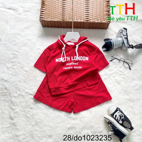  BỘ THUN BÉ GÁI HOODIE 2-8 