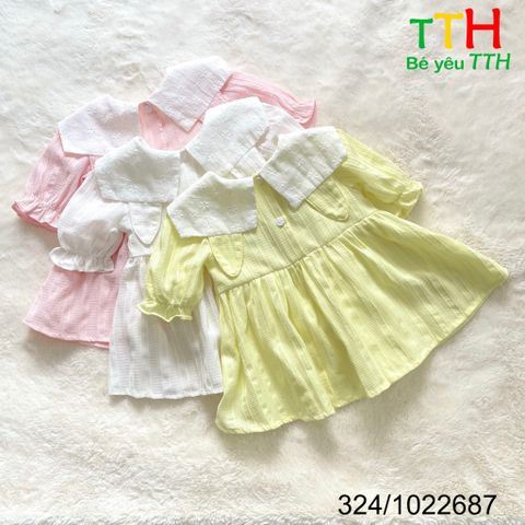  Đầm cổ sen+chíp 3M-24M 