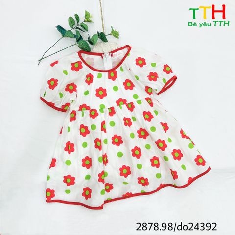  ĐẦM VIỀN CỔ BÉ GÁI 2-8t 