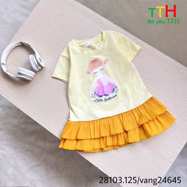  ĐẦM THUN PHỐI 2 TẦNG BÈO 2-8 