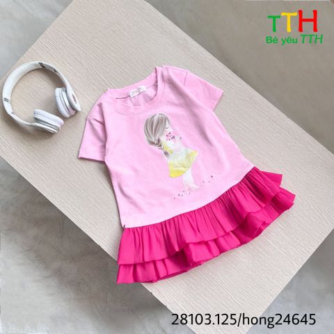  ĐẦM THUN PHỐI 2 TẦNG BÈO 2-8 