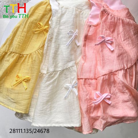  ĐẦM BADYDOLL ĐÍNH NƠ 2-8 