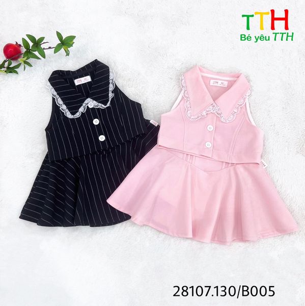  sét áo cổ sen + váy xòe 2-8 