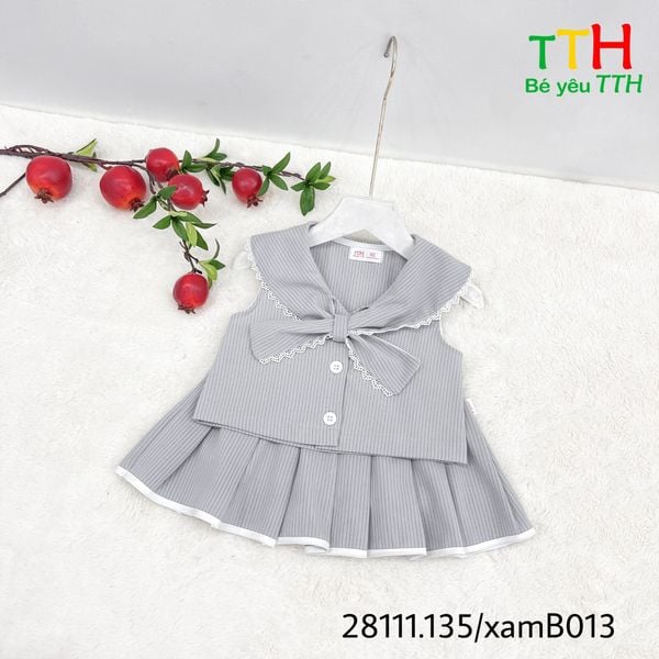  sét cổ sen nơ +cv xếp ly 2-8 