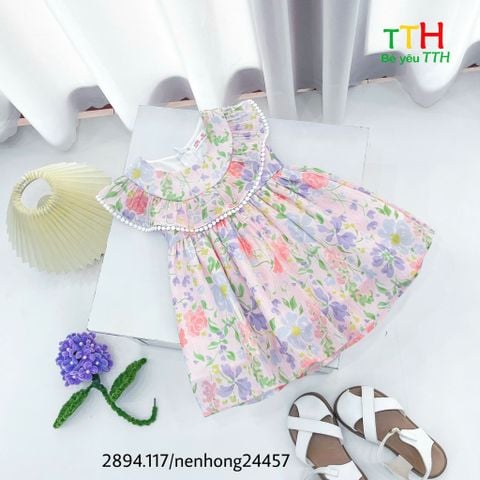  Đầm đô tròn bèo cho bé gái 2-8 