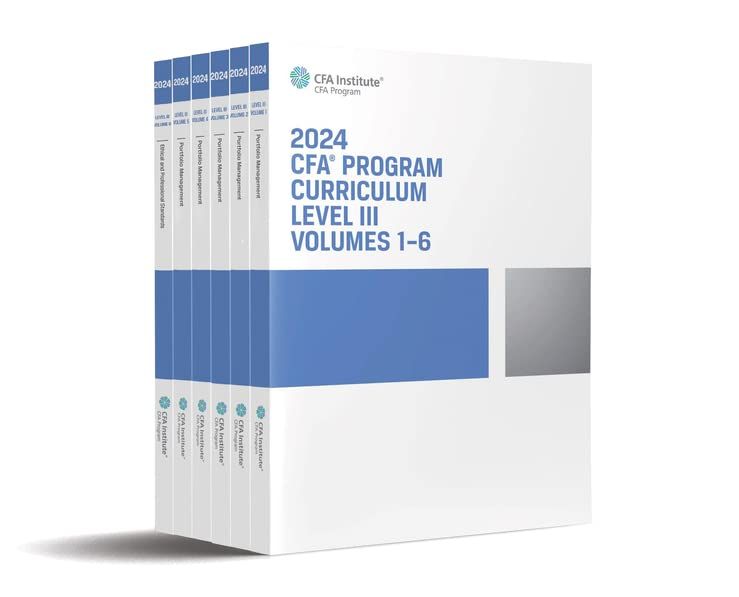 2024 CFA Curriculum Level III Trọn Bộ 6 Quyển CFA Shop
