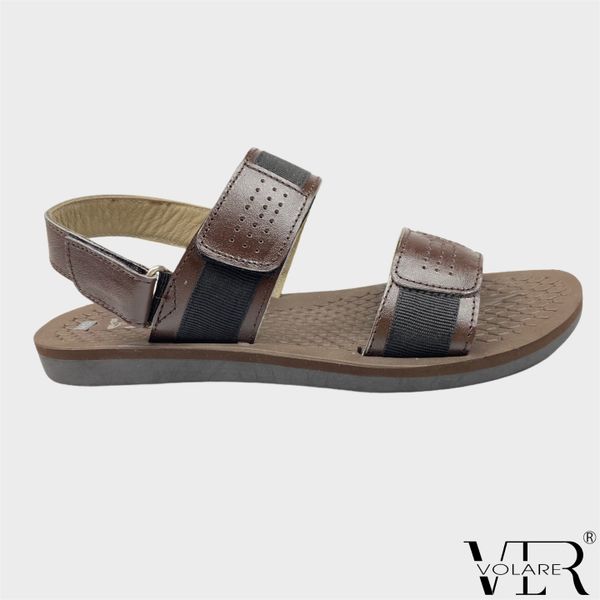  DÉP SANDAL NAM HAI QUAI DA BÒ PHỐI DÙ VLR VOLARE 