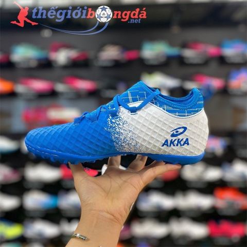  GIÀY BÓNG ĐÁ AKKA SPEED 2 MÀU XANH TRẮNG 
