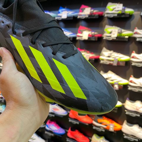  ADIDAS X CRAZYFAST INJ.3 FG ĐEN/XANH NEON - IG0758 