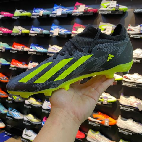  ADIDAS X CRAZYFAST INJ.3 FG ĐEN/XANH NEON - IG0758 