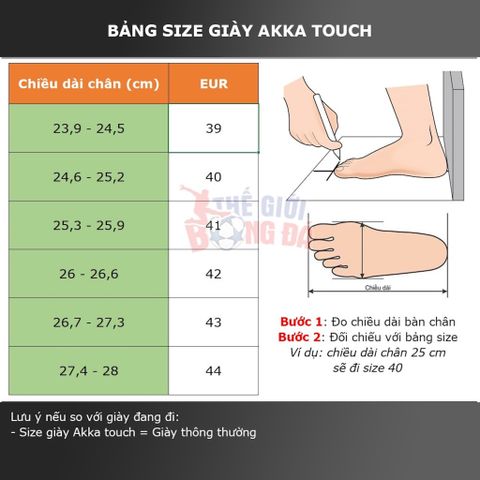  GIÀY ĐÁ BÓNG AKKA TOUCH 1 - CAM 