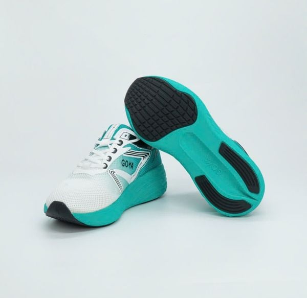  Giày Chạy Bộ GOYA Strides 2 Màu Trắng Xanh (Đế Xanh) 