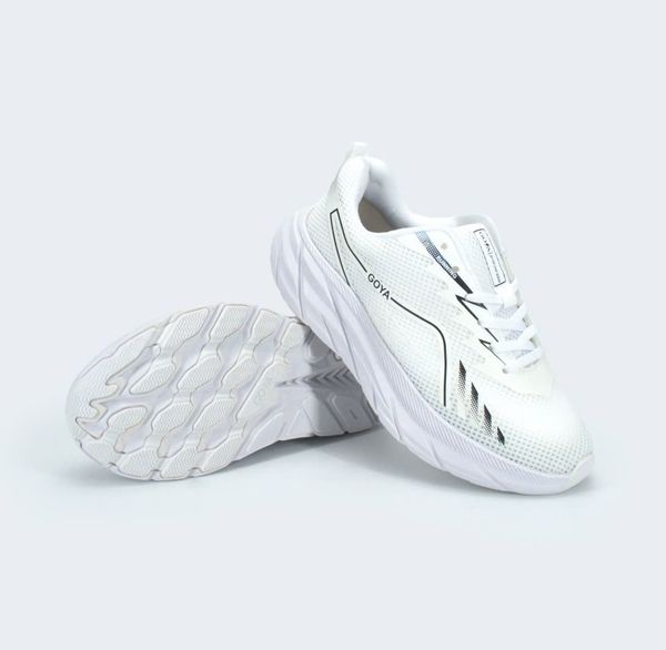  Giày Chạy Bộ Goya Training Plus 2024 Full Trắng V1 