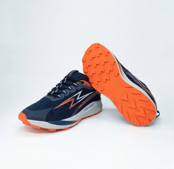  Giày Chạy Bộ Goya Trail Blaze [2024] Màu Xanh Đế Cam 