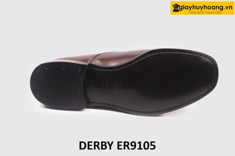  [Size 42] Giày da nam mũi vuông cá tính Derby ER9105 