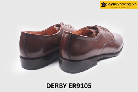  [Size 42] Giày da nam mũi vuông cá tính Derby ER9105 