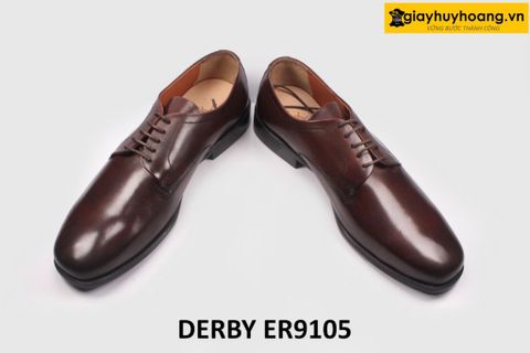  [Size 42] Giày da nam mũi vuông cá tính Derby ER9105 