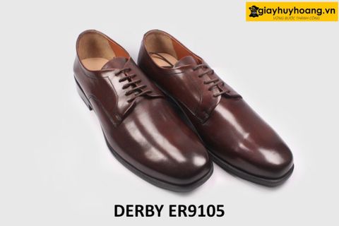 [Size 42] Giày da nam mũi vuông cá tính Derby ER9105 