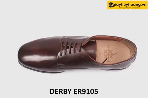  [Size 42] Giày da nam mũi vuông cá tính Derby ER9105 