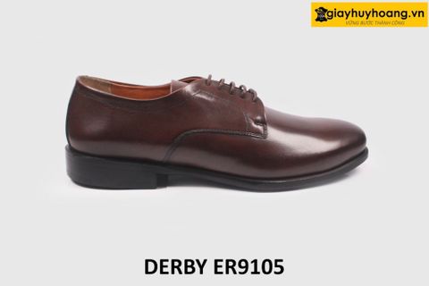  [Size 42] Giày da nam mũi vuông cá tính Derby ER9105 