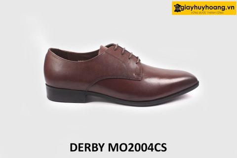  [Size 41] Giày da nam mũi thon nhọn màu nâu Derby MO2004CS 