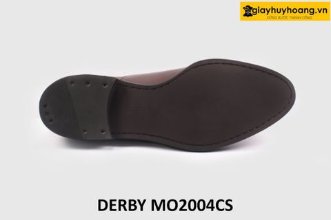 [Size 41] Giày da nam mũi thon nhọn màu nâu Derby MO2004CS 