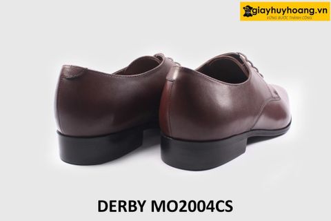  [Size 41] Giày da nam mũi thon nhọn màu nâu Derby MO2004CS 