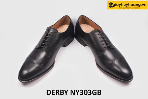  [Size 41+42+44] Giày da nam đẹp thoải mái cho chân Derby NY303GB 