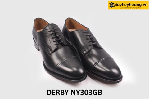  [Size 41+42+44] Giày da nam đẹp thoải mái cho chân Derby NY303GB 