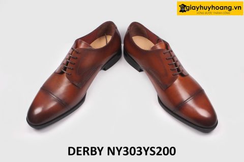  [Size 39+42] Giày da nam buộc dây đẹp mẫu mới Derby NY303YS200 