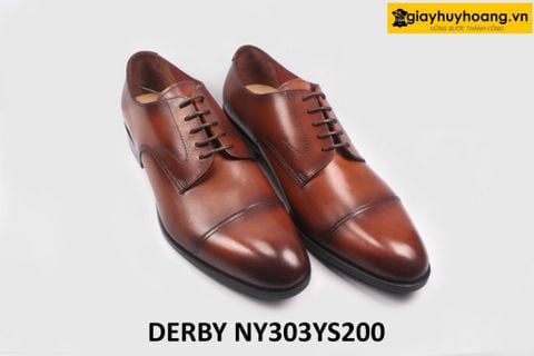  [Size 39+42] Giày da nam buộc dây đẹp mẫu mới Derby NY303YS200 