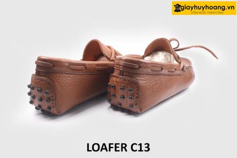  Giày lười nam da hột buộc dây Loafer C13 