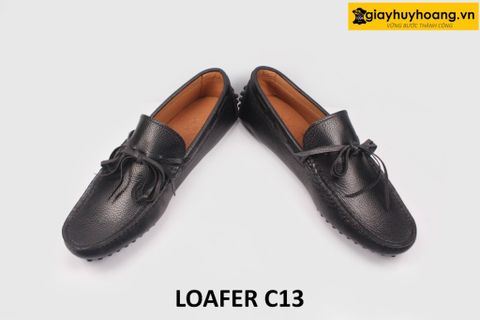  Giày lười nam da hột buộc dây Loafer C13 