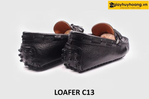  Giày lười nam da hột buộc dây Loafer C13 