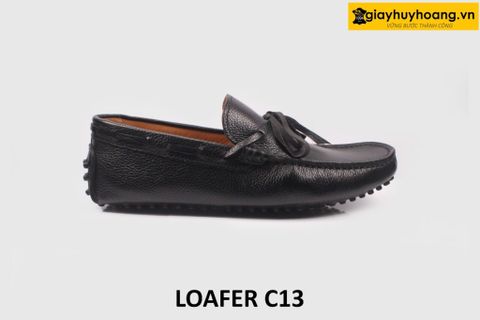  Giày lười nam da hột buộc dây Loafer C13 