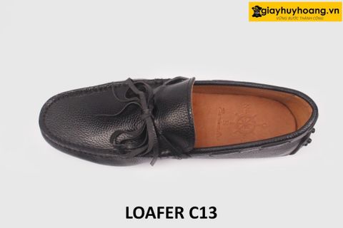  Giày lười nam da hột buộc dây Loafer C13 