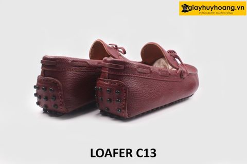  Giày lười nam da hột buộc dây Loafer C13 
