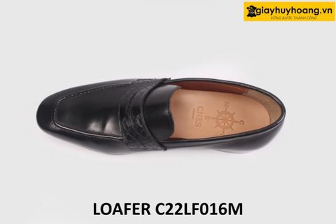  [Size 40] Giày lười nam thời trang công sở màu đen Loafer C22LF016M 