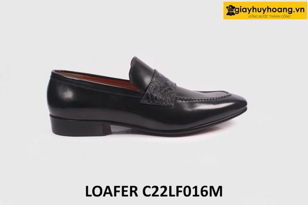  [Size 40] Giày lười nam thời trang công sở màu đen Loafer C22LF016M 