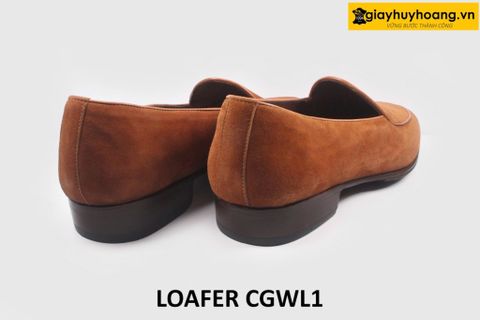  [Size 41] Giày lười nam da lộn form chân thon Loafer CGWL1 