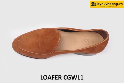  [Size 41] Giày lười nam da lộn form chân thon Loafer CGWL1 