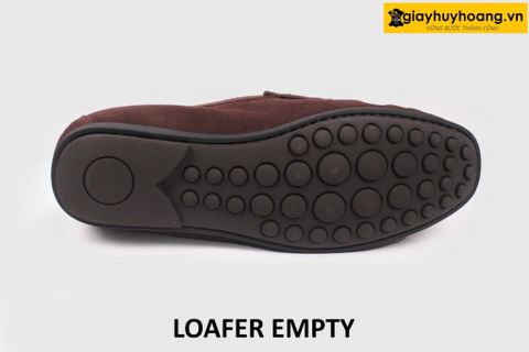  Giày lười nam da lộn đế thấp Mocasin Loafer EMPTY 